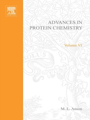 cover image of Advances in Protein Chemistry